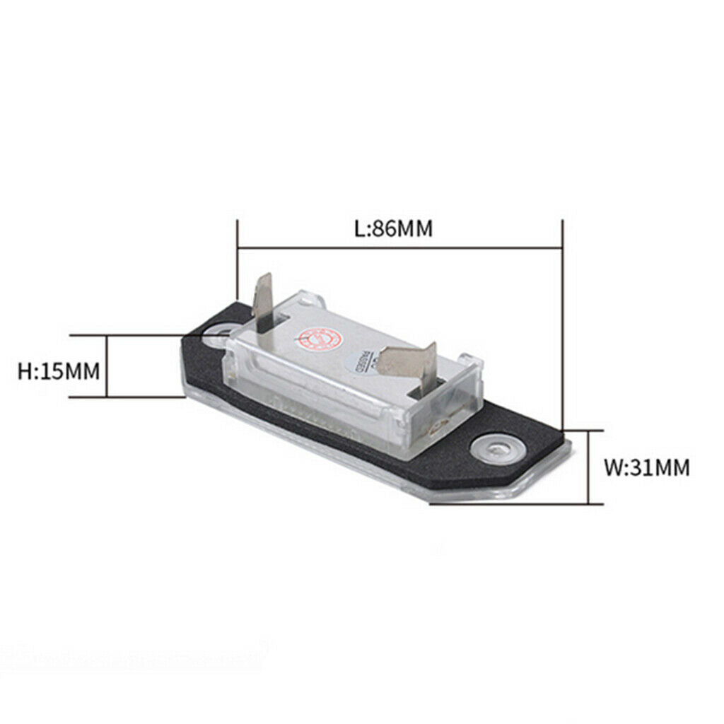 License Plate Lights LED Lamps + License Plate Frame Replacement Set