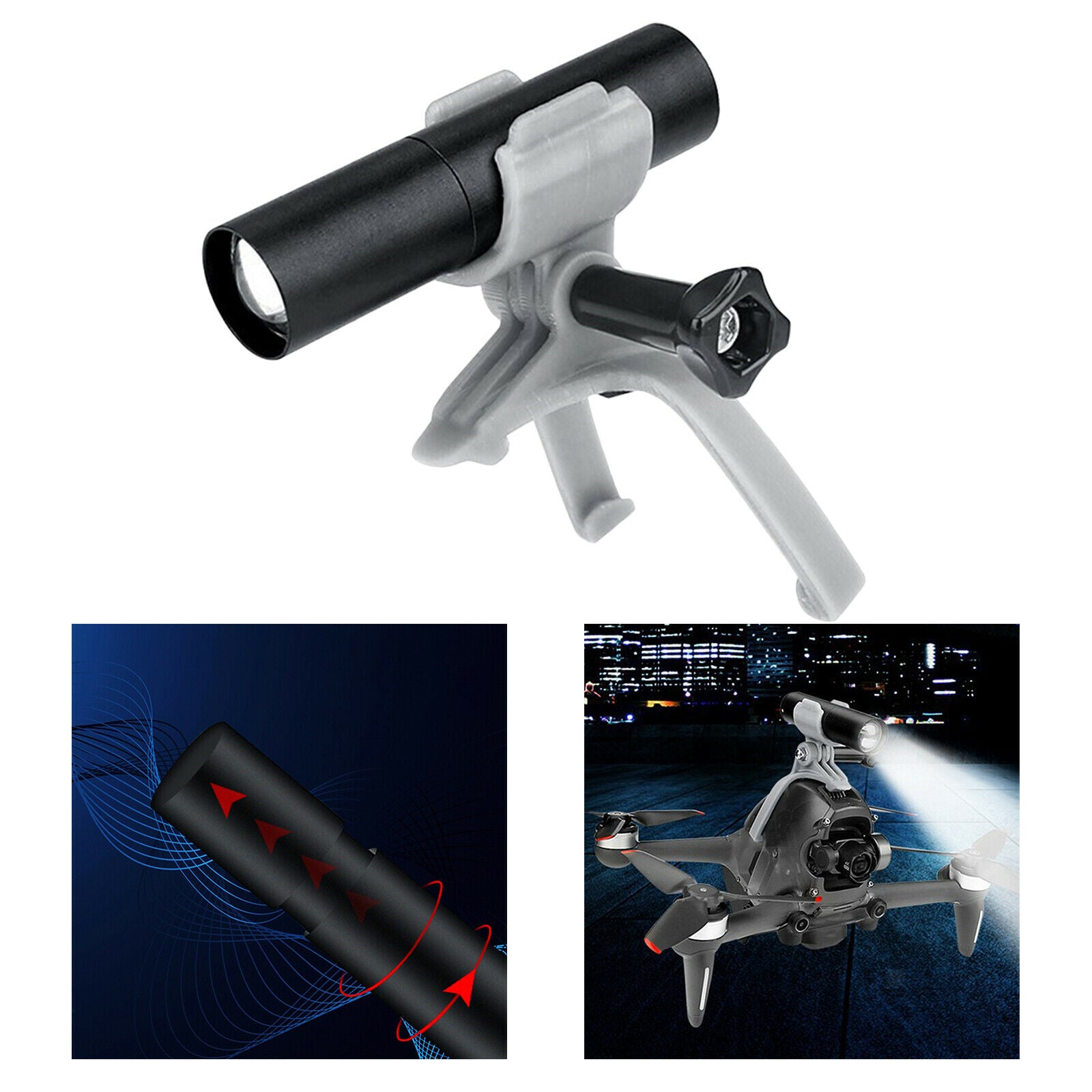 Drone Fill Light LED Night Light Searchlight Holder Fit for DJI FPV Parts
