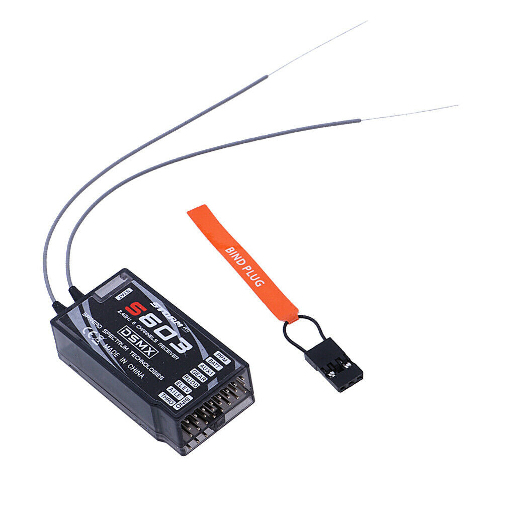 7CH 2.4Ghz S603 PPM Receiver for JR DSM-X DSM2 Transmitter Drone Accessory