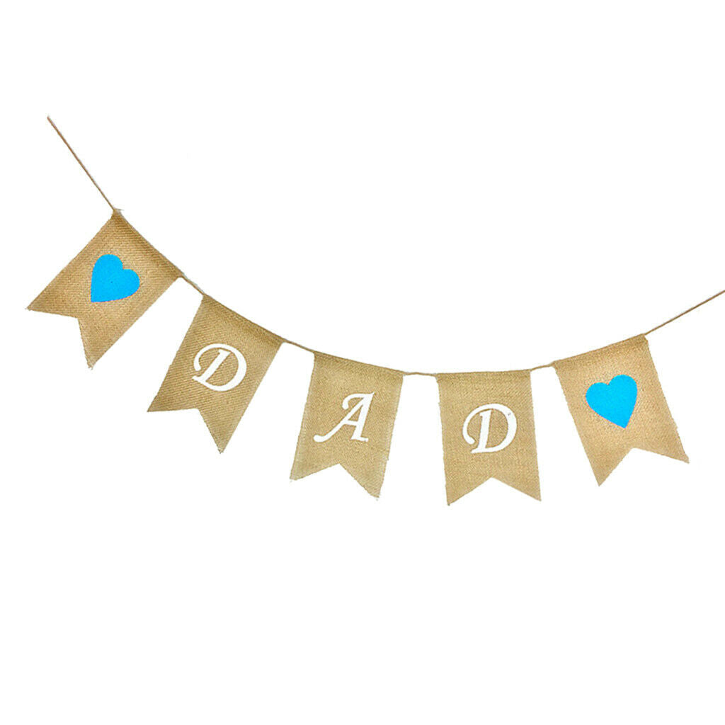 Father's Day Birthday Party Decor Happy Father Day Bunting Banner