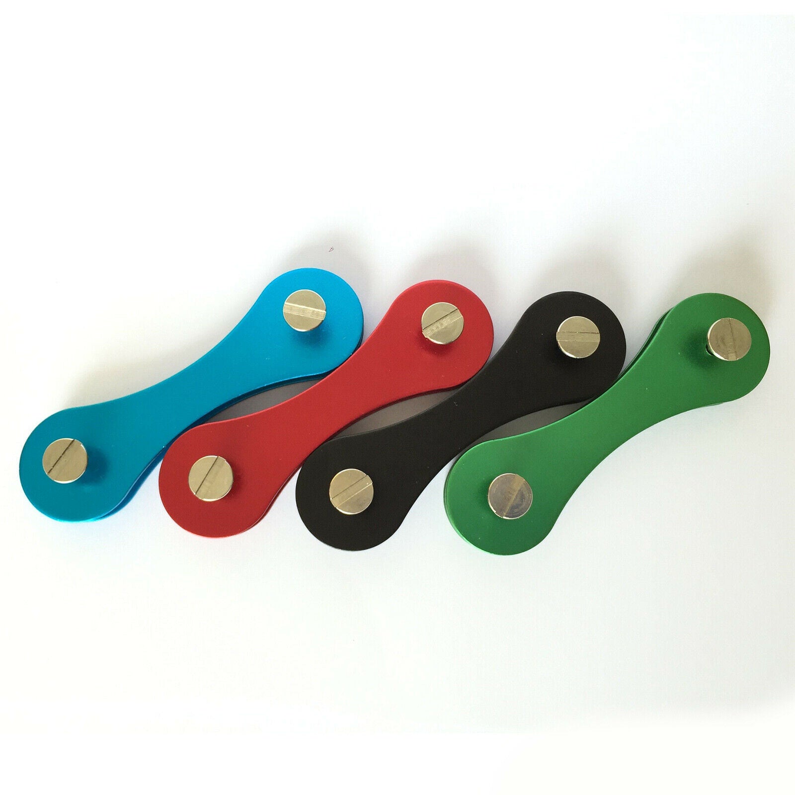 Aluminum Alloy Key Organizer Holder Quickdraw Keychain Smart Clamp Red