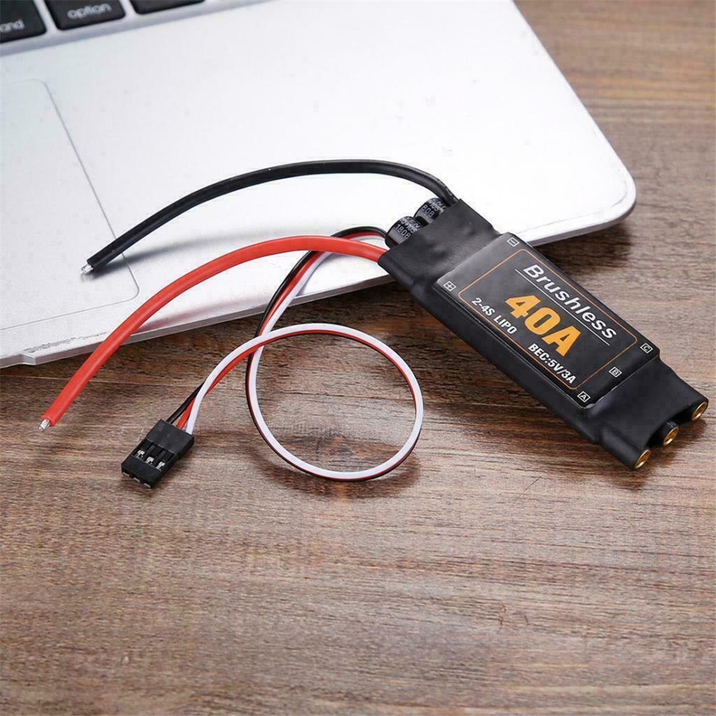 2 4S Lipo 40A Brushless ESC Speed Controller BEC 5V 3A with UBEC for drone
