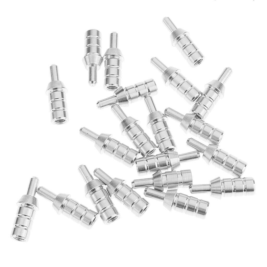 20 Pieces/Set Alloy Archery Arrow Nock Pins for ID 6.2mm Arrow Shaft Hunting