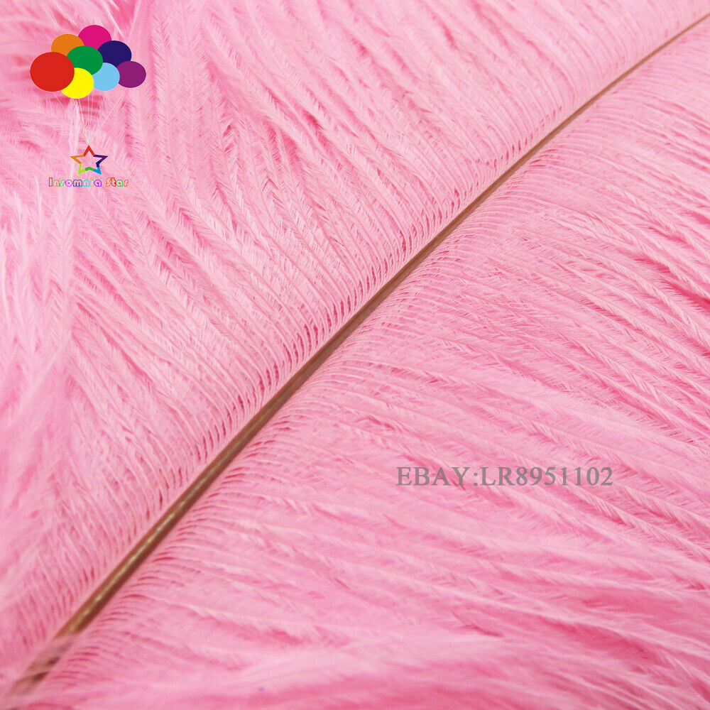 100 pcs pink ostrich feather plumes for wedding centerpiece wedding decor