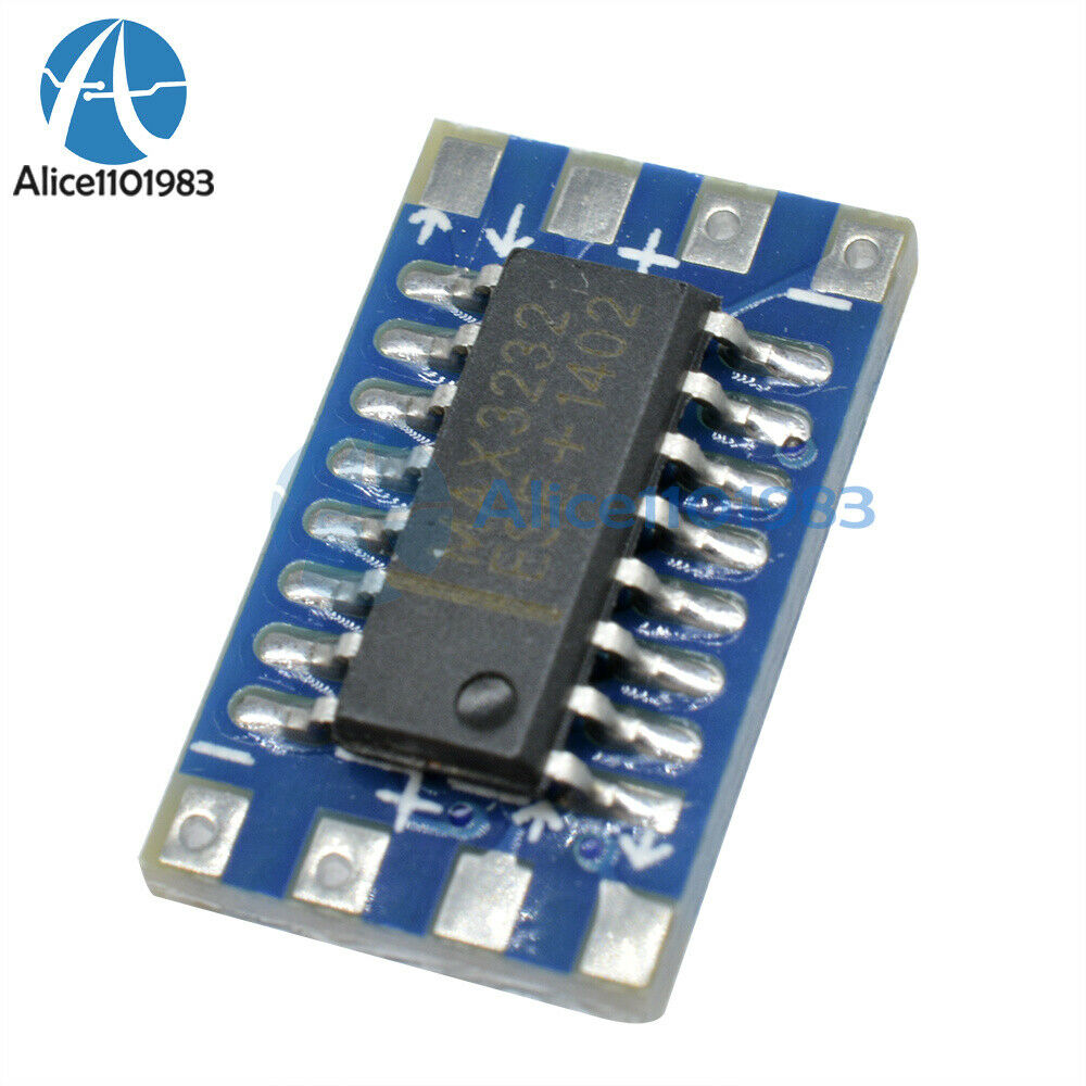 2PCS Serial Port RS232 to TTL Converter Adaptor Module Board MAX3232 115200bps