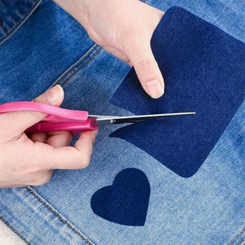 10 Pair Nortexx Iron On Repair Patches Cotton Or Denim Easy Quick & Easy Fix US