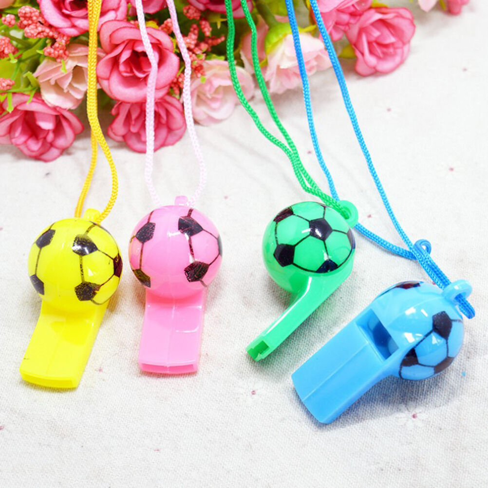 2X Colourful football Whistles / Classic Pea Whistle - Referee .l8