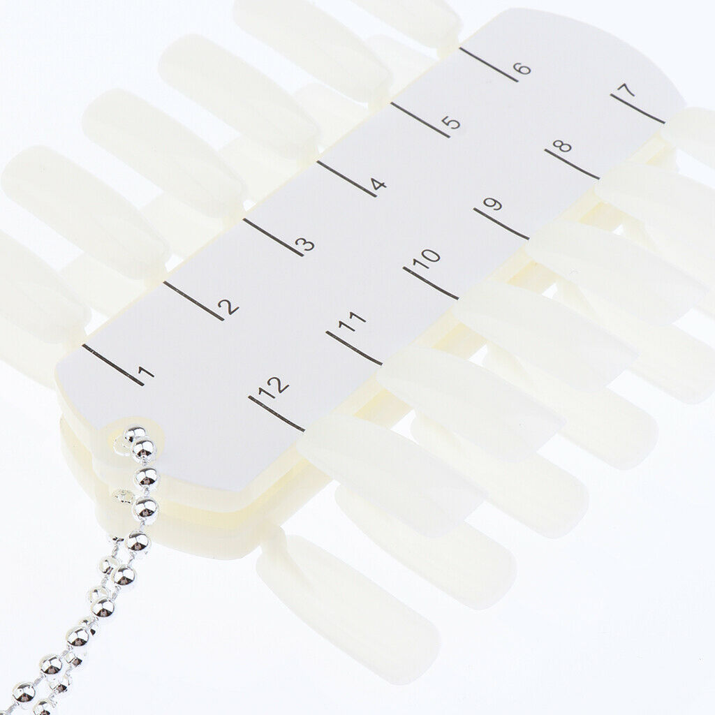100pcs Polish UV Gel Color Display Ring Sticks Wheel Tips Board Nail Art Design
