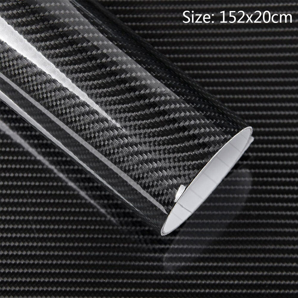 5D Auto Accessories Glossy Carbon Fiber Vinyl Film Car Interior Wrap Stickers