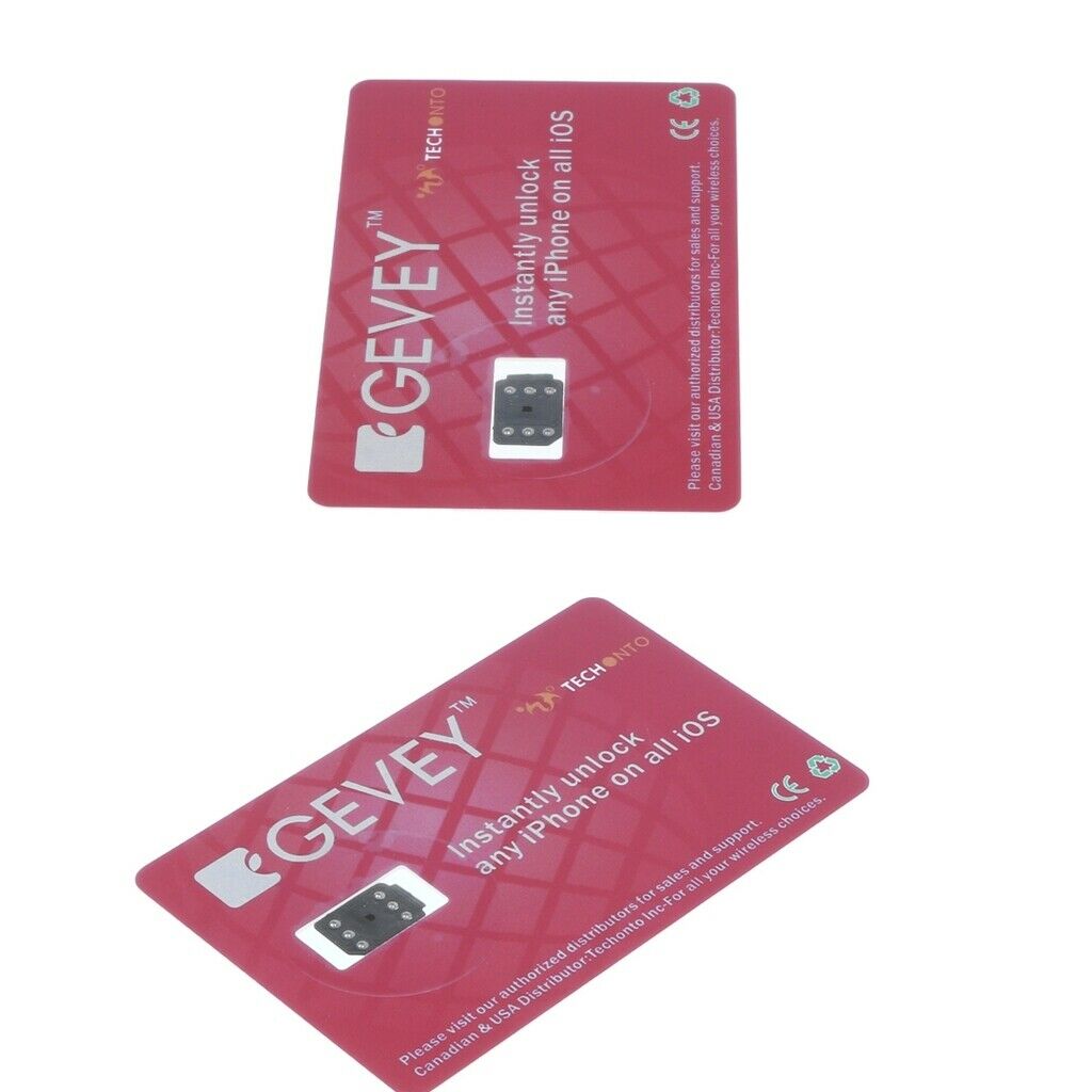 2x GPPLTE 4G+ Unlock Card Nano Sim For All  X/8/7/6S/6/5S/5/SE Plus + LTE Red