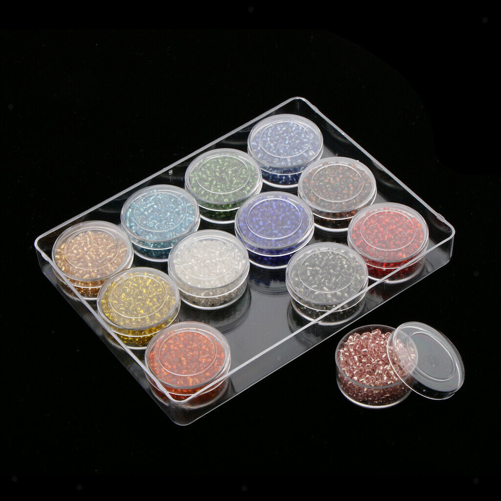 3600Pcs 2mm Round Czech Glass  Spacer Beads Jewelry Making DIY Crafts