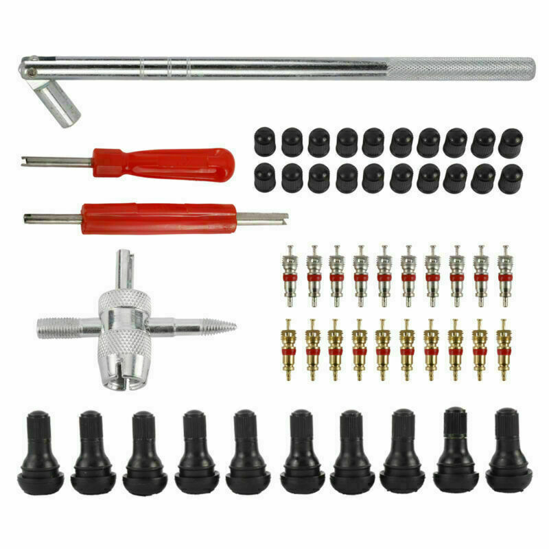 54pcs/Kit Tire Valve Stem Installation Tool Remover Repair Puller Car Plug Core