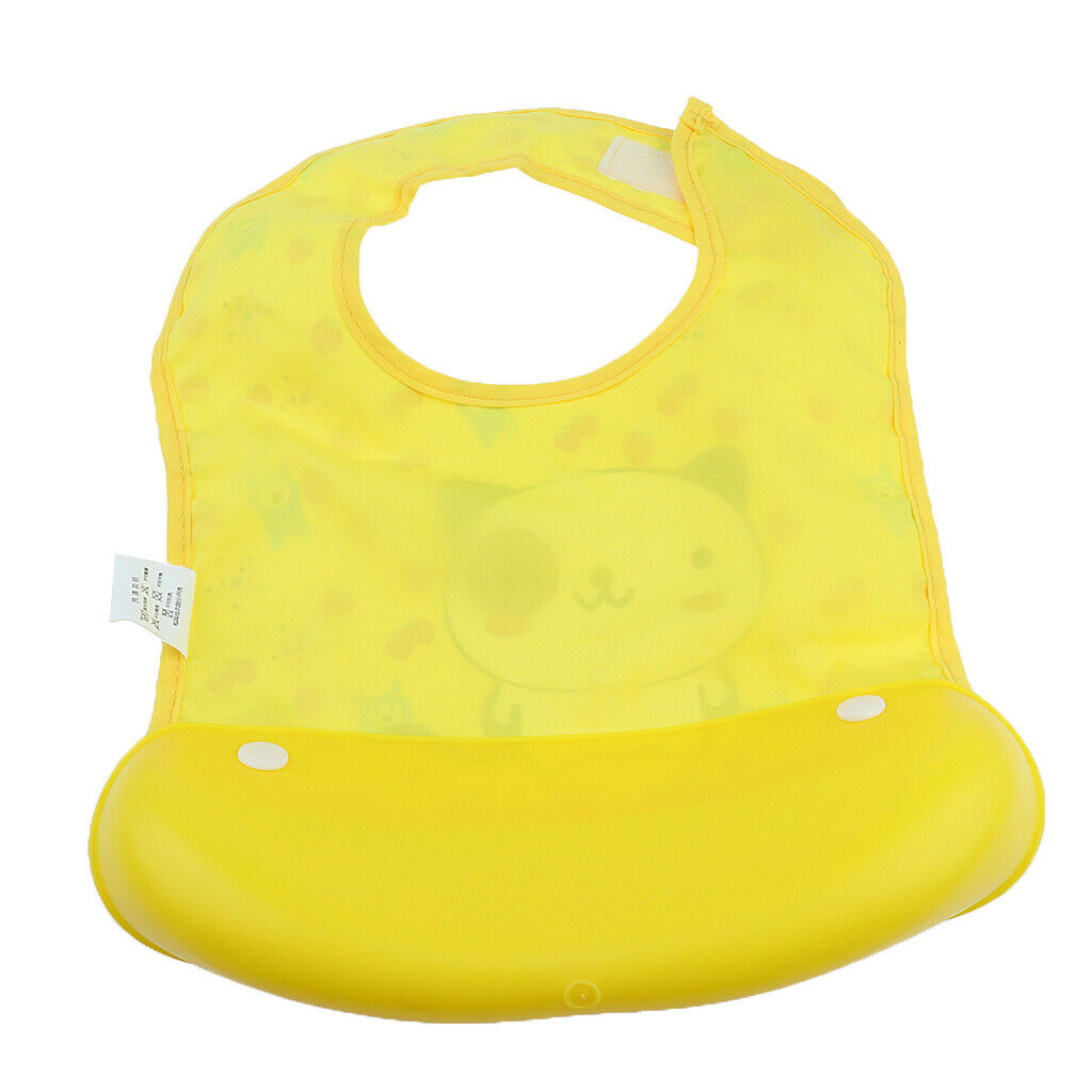 Waterproof Silicone Baby Washable Roll Up Feeding Eating Baby Bib Style 12