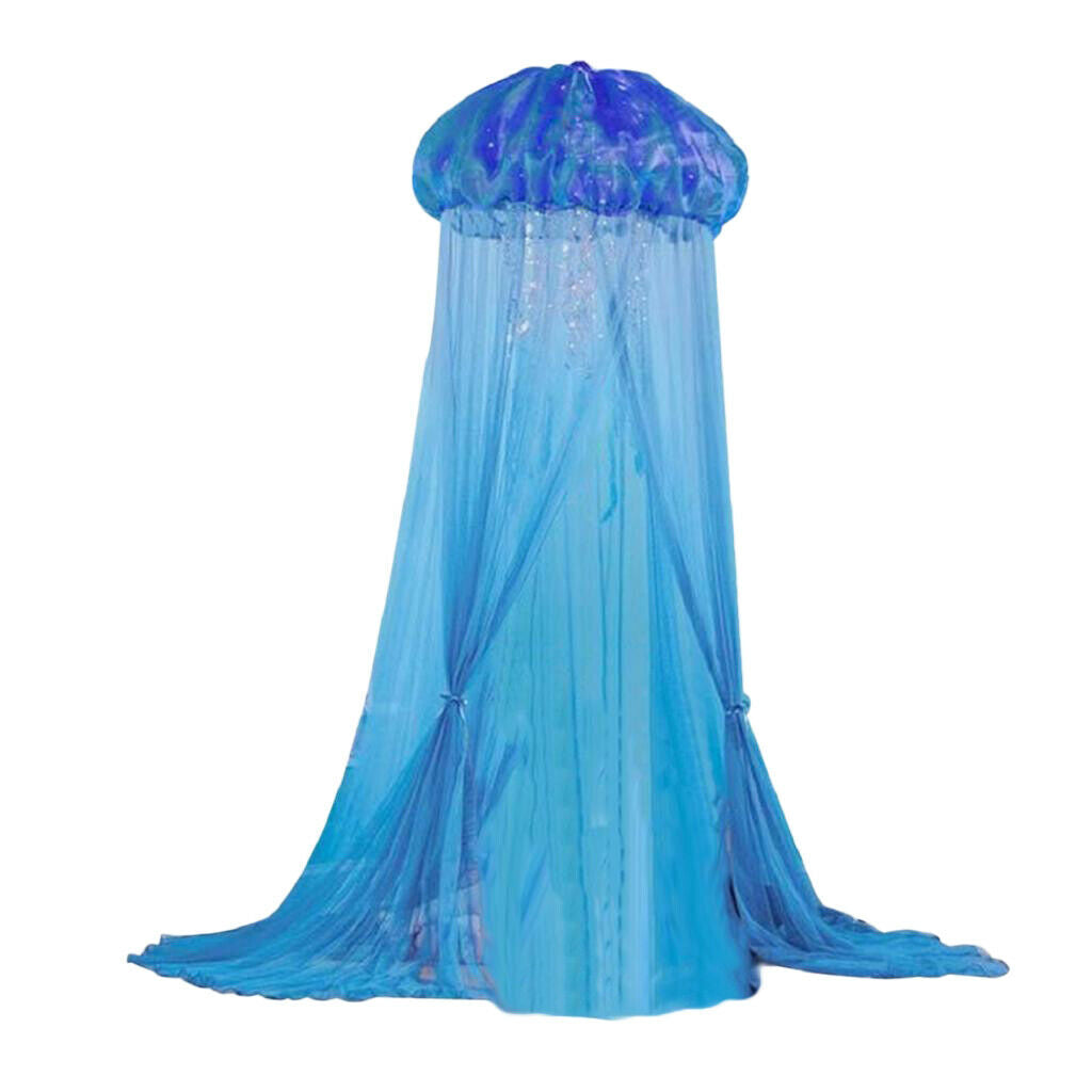 Baby Jellyfish Mosquito Net Bed Canopy Yarn Curtain Kids Indoor Outdoor Kit