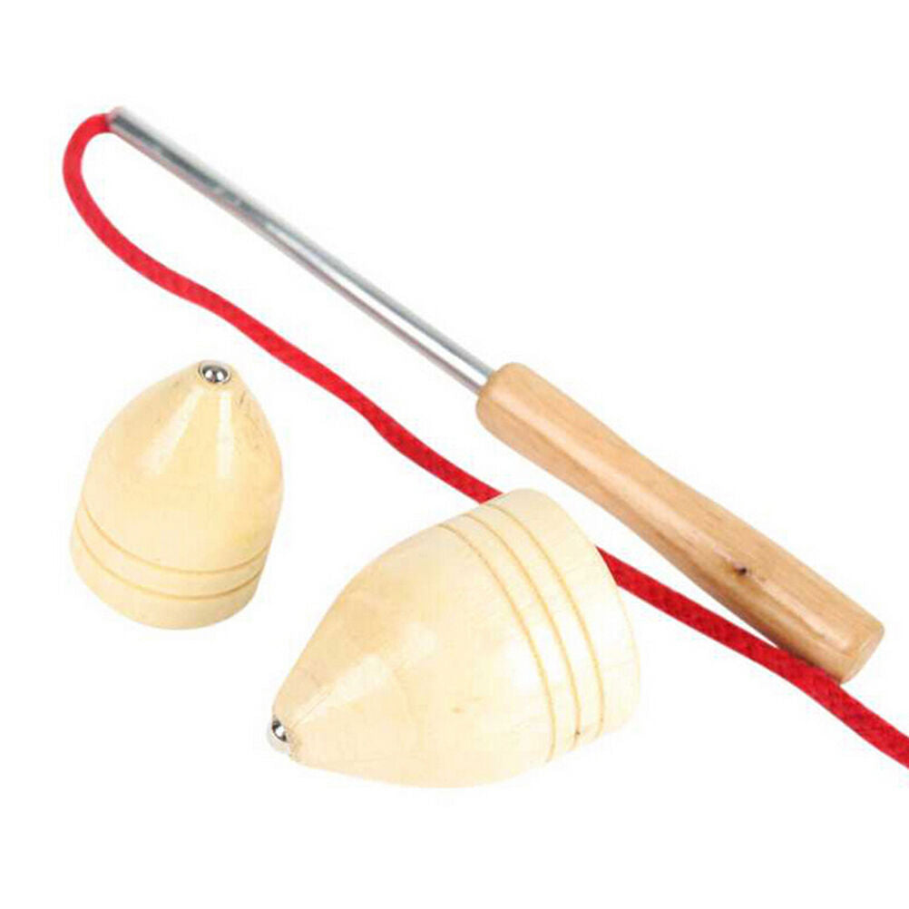 1 Set Wooden Gyro Spinning Top Gyroscope Peg-Top Chinese Classic Kids T C.l8