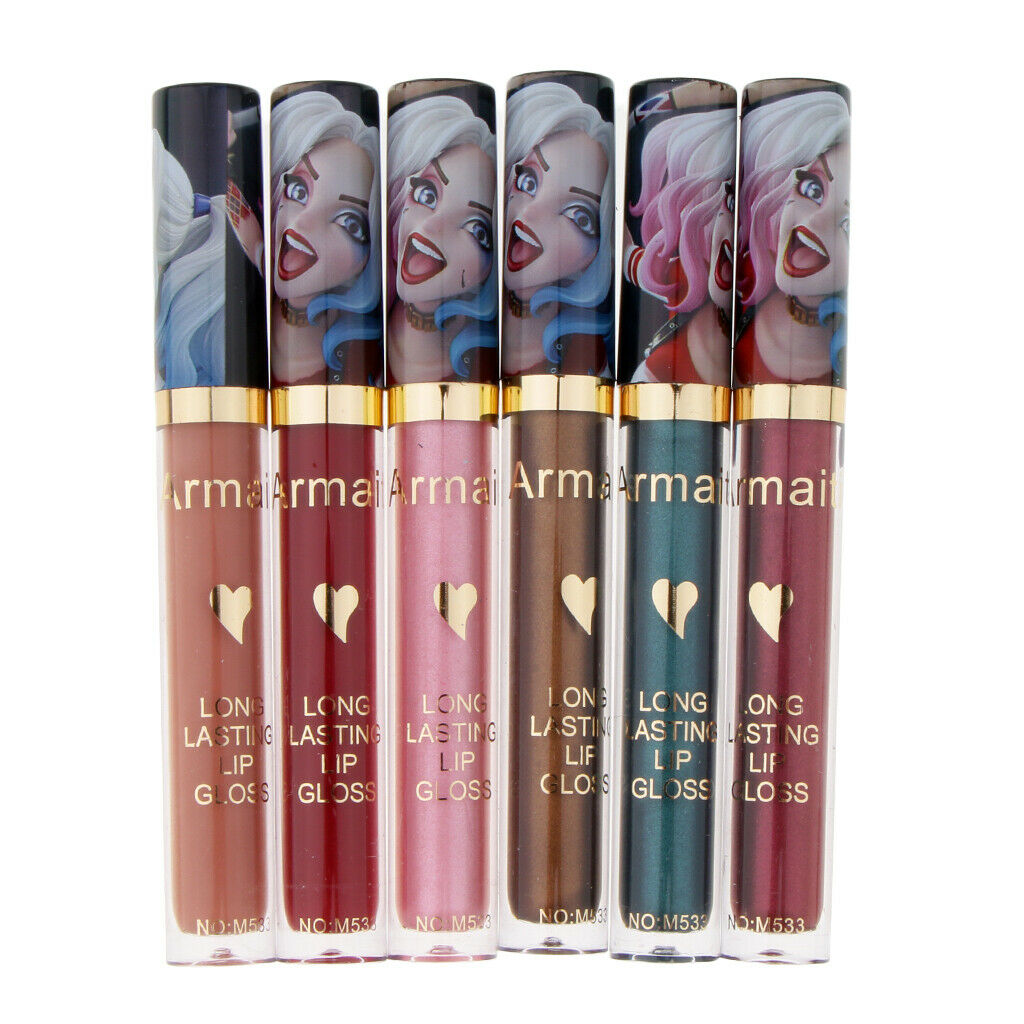 6x Lasting Make Up Lip Stick Liquid Metallic Matte Lip Gloss Lipstick Color7-12