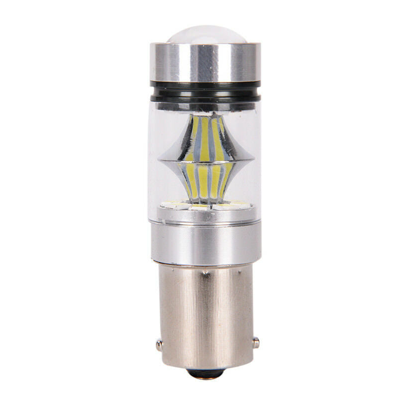100W 1156 S25 P21W BA15S Aluminum LED Backup Light Car Reverse Bulb Lamp Fx