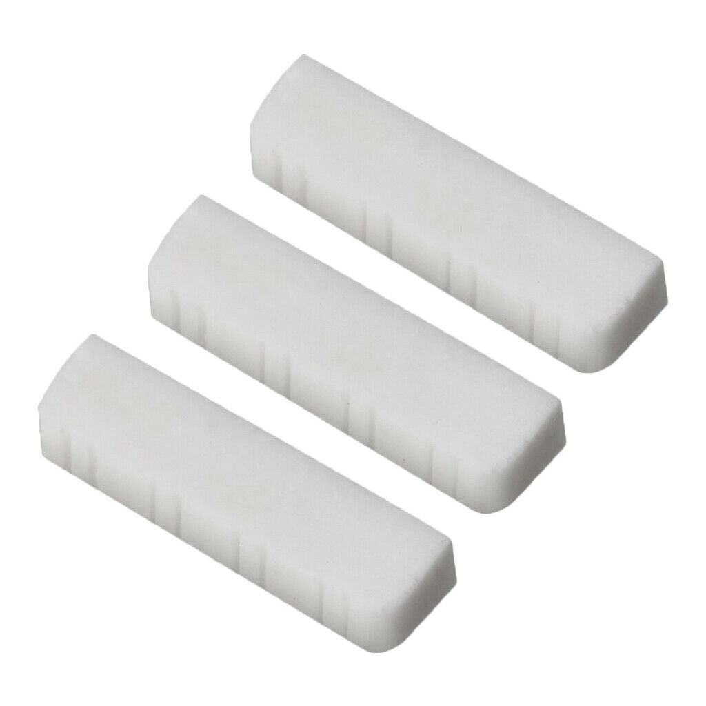 Set of 3 Plastic Slotted Saddle And Nut for Mandolin
