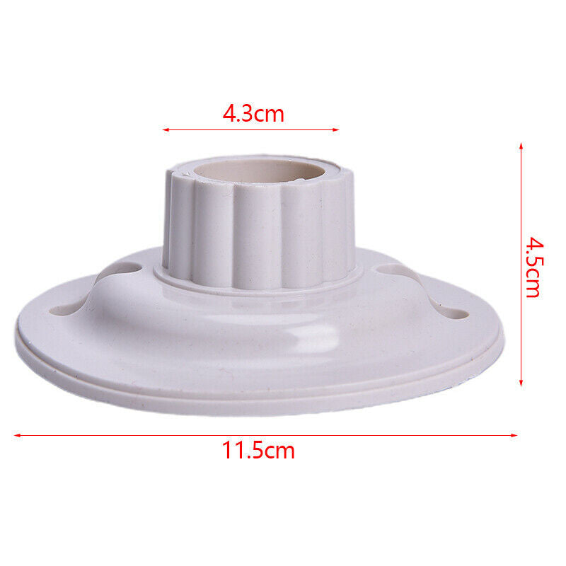 E27 LED Light Bulb Holder Round Socket E27 Base Hanging Lamp Socket Screw B  _DD