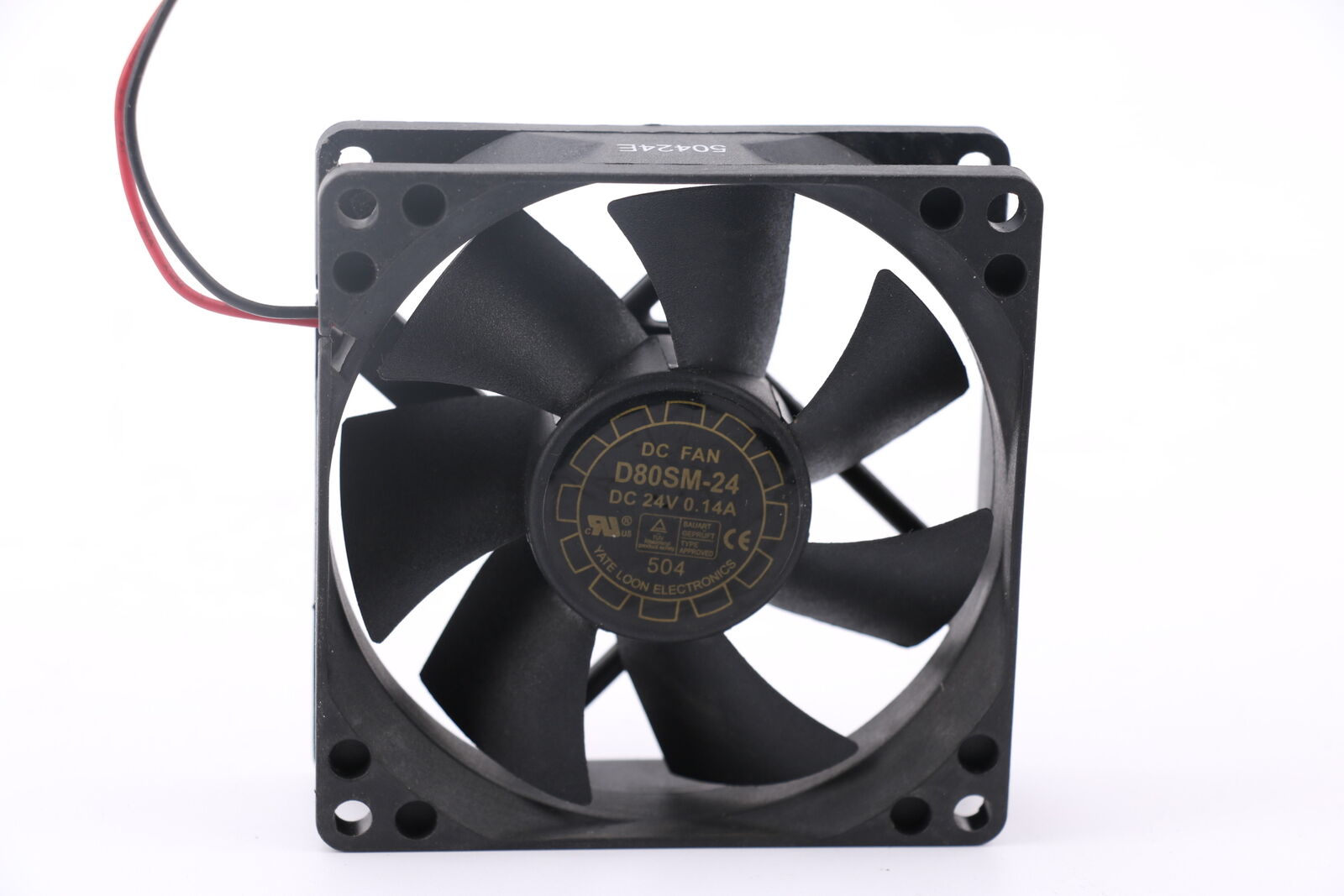 For 1pc YATE LOON D08SM-24 fan 24(V) 0.14(A) 2wire 80*80*25MM