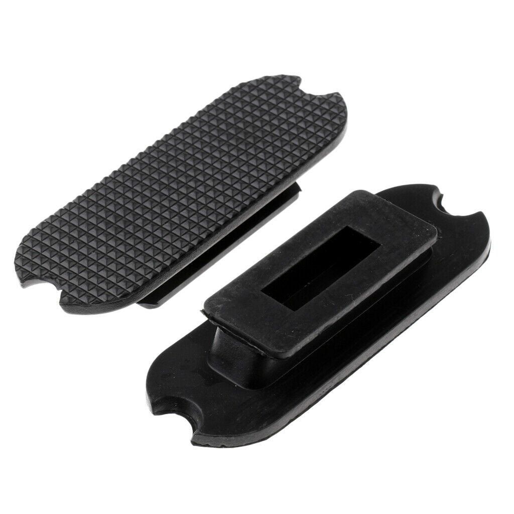 2 Pieces Non Slip Stirrup Treads Pads, Black