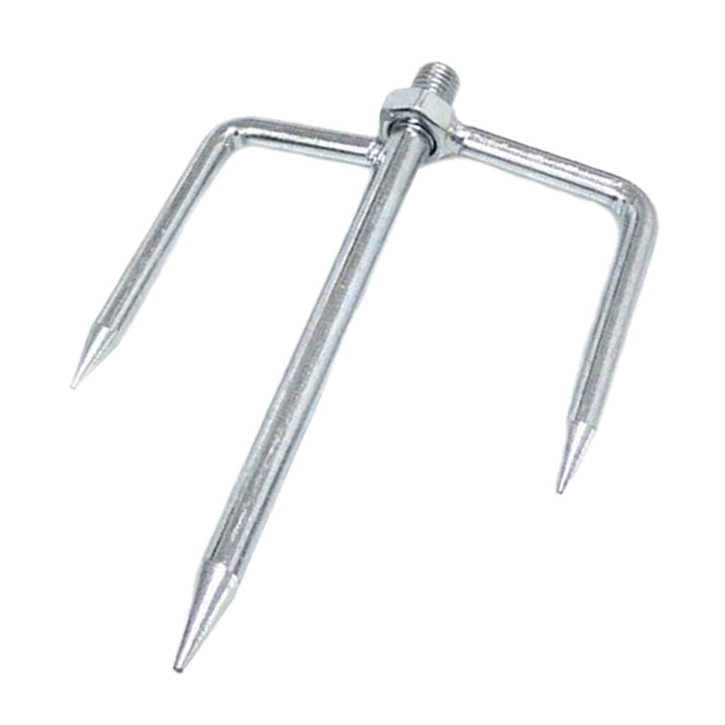 Outdoor Fishing Umbrella Ground Spike Windproof Insert Plug 12mm Screws S