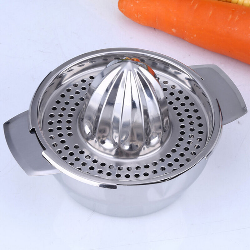 Stainless Steel Citrus Orange Juicer Lemon Fruit Hand Squeezer Kitchen Tool BDAU
