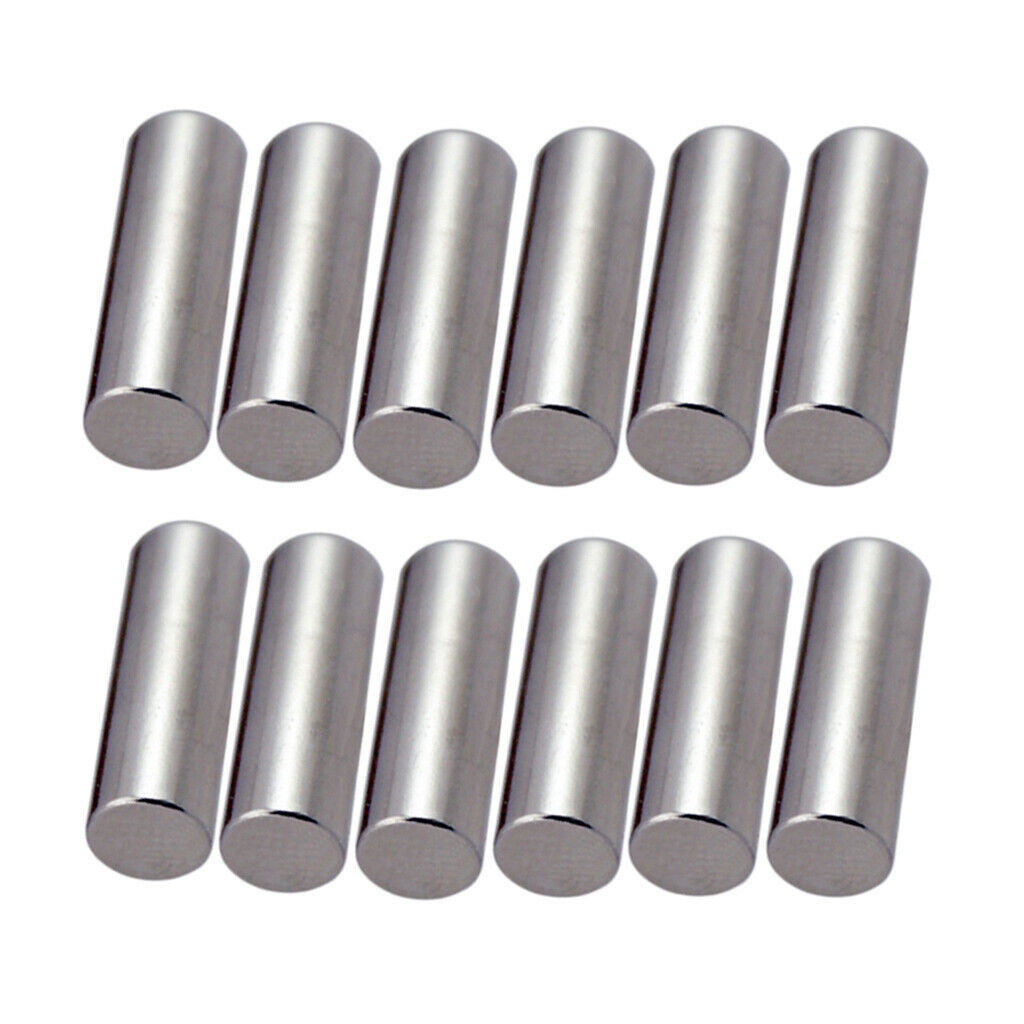 12x Metal Electric Guitar Pickup Magnetic Slug Pole for Electric Bass Parts