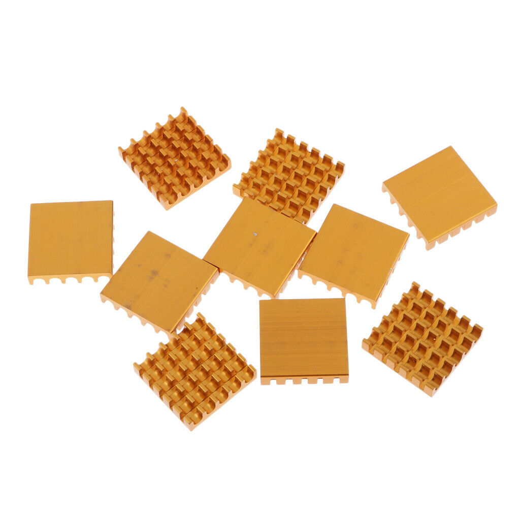 10PK Heatsink Cooling Fin Heatsink Cooler,22x22x5mm,Aluminum for IC Circuit