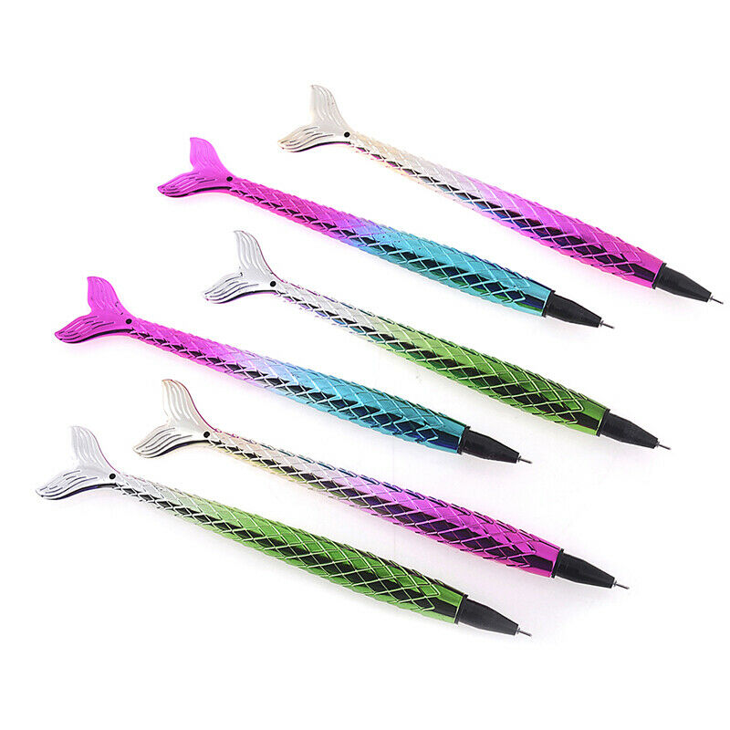 Mermaid Ballpoint Pen Fish Tail School Office Ball Pens Kids Stationery G.l8