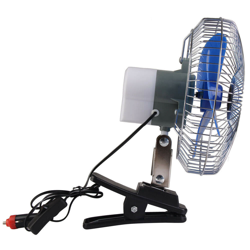8 Inch 12V 25W Portable Vehicle Auto Car Fan Oscillating Car Auto Cooling Fan