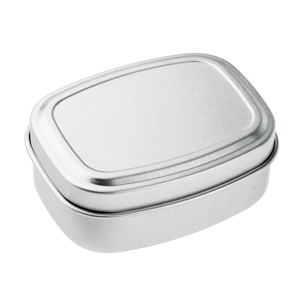 5pcs 60ml Square Aluminium Tin Pots Candles Salves Cans Jars Containers Case
