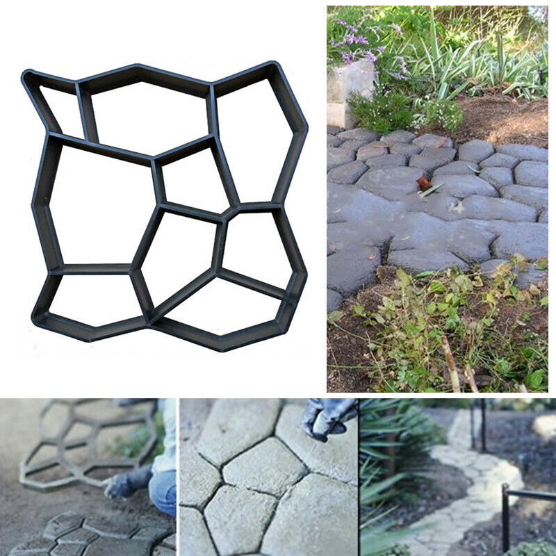 Path Makers Mold Manually Paving Cement Brick Molder Garden Decor Mould Trenpid