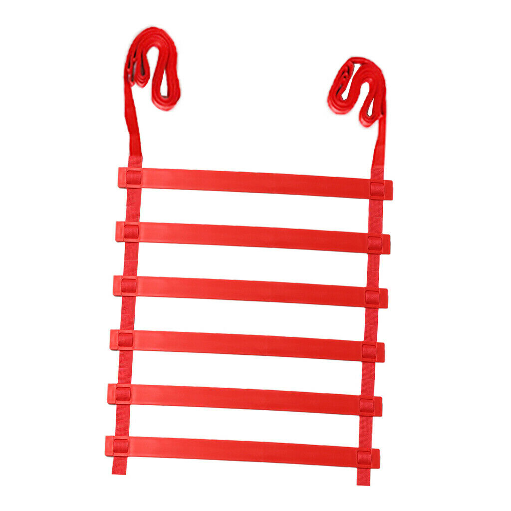 Agility Ladder Speed Training Equipment Non-Slip Flat Rung Red