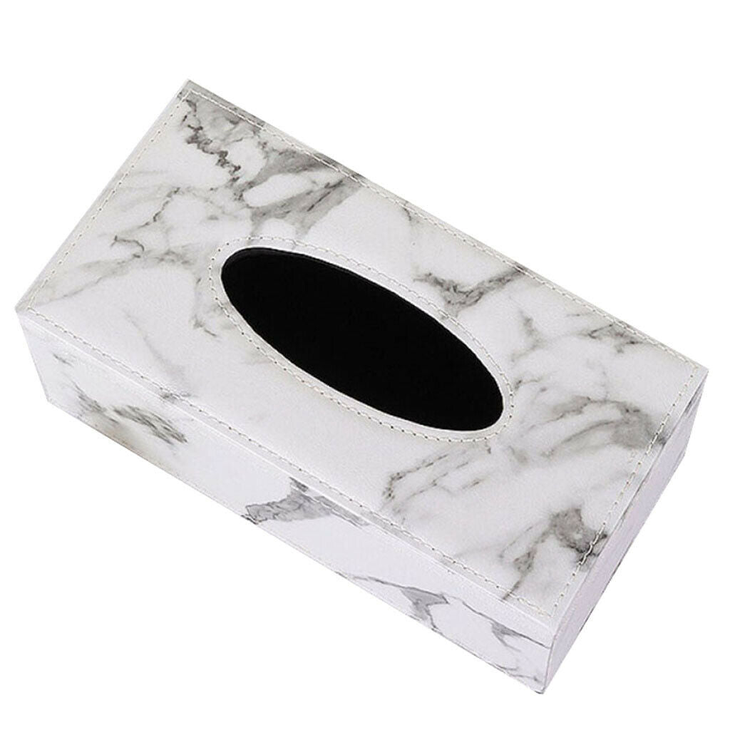 Marble Tissue Box Napkin Holder Tissue Box Cover Holder Desk Box
