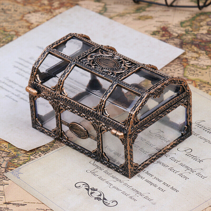 Plastic Storage Box Transparent Pirate For Pirate Crystal Gem Treasure Bo.l8
