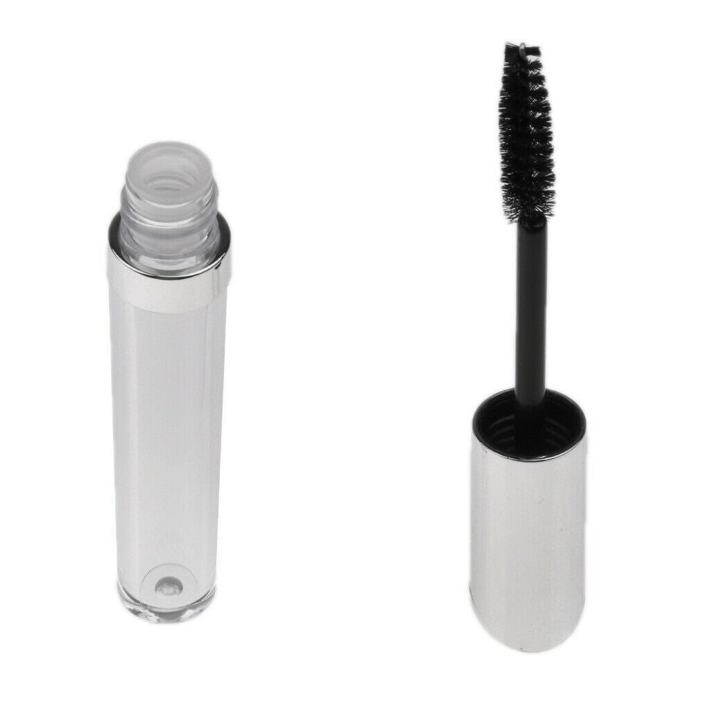 4 Pieces 5ml Acrylic Refillable Travel Empty Mascara Tube Transparent Bottle