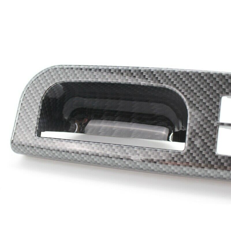 Carbon Fiber Pattern Door Window Switch Control Panel Bezel for Passat Golf taA4