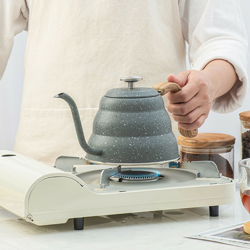 Hand Brewed Tea Kettle with Thermometer European Style Coffee Pot 500ml