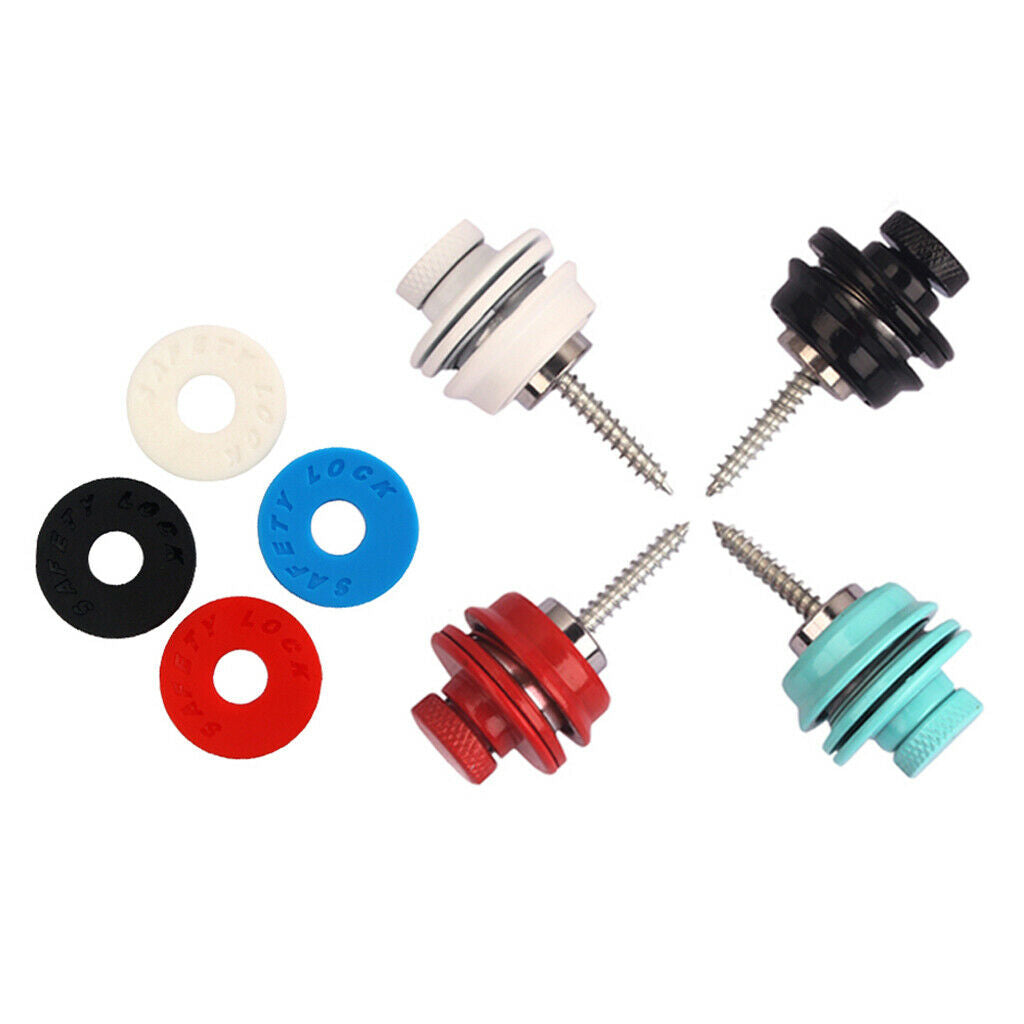 Guitar Flat Head Strap Lock Button