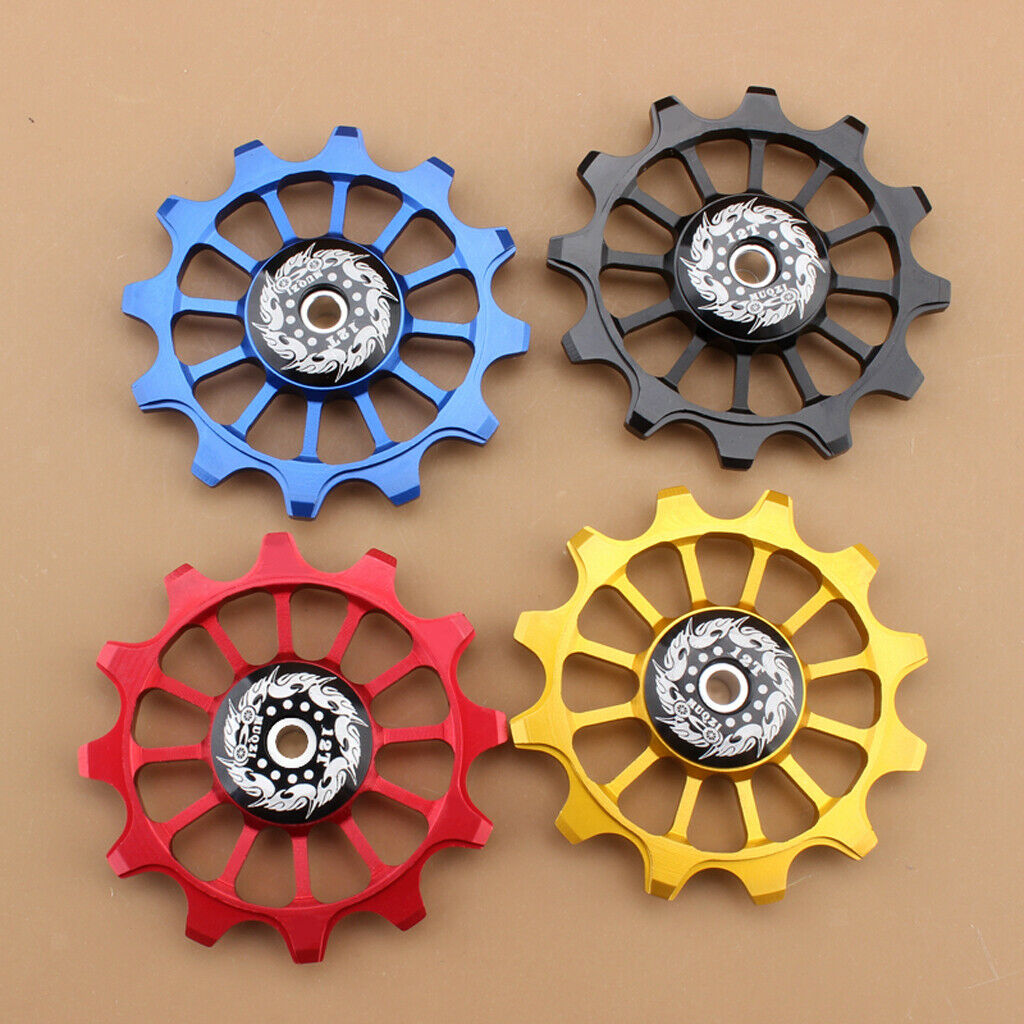 Ceramic Rear Derailleur Bike Bearing Jockey Wheel MTB BMX Guide Pulleys 12T -