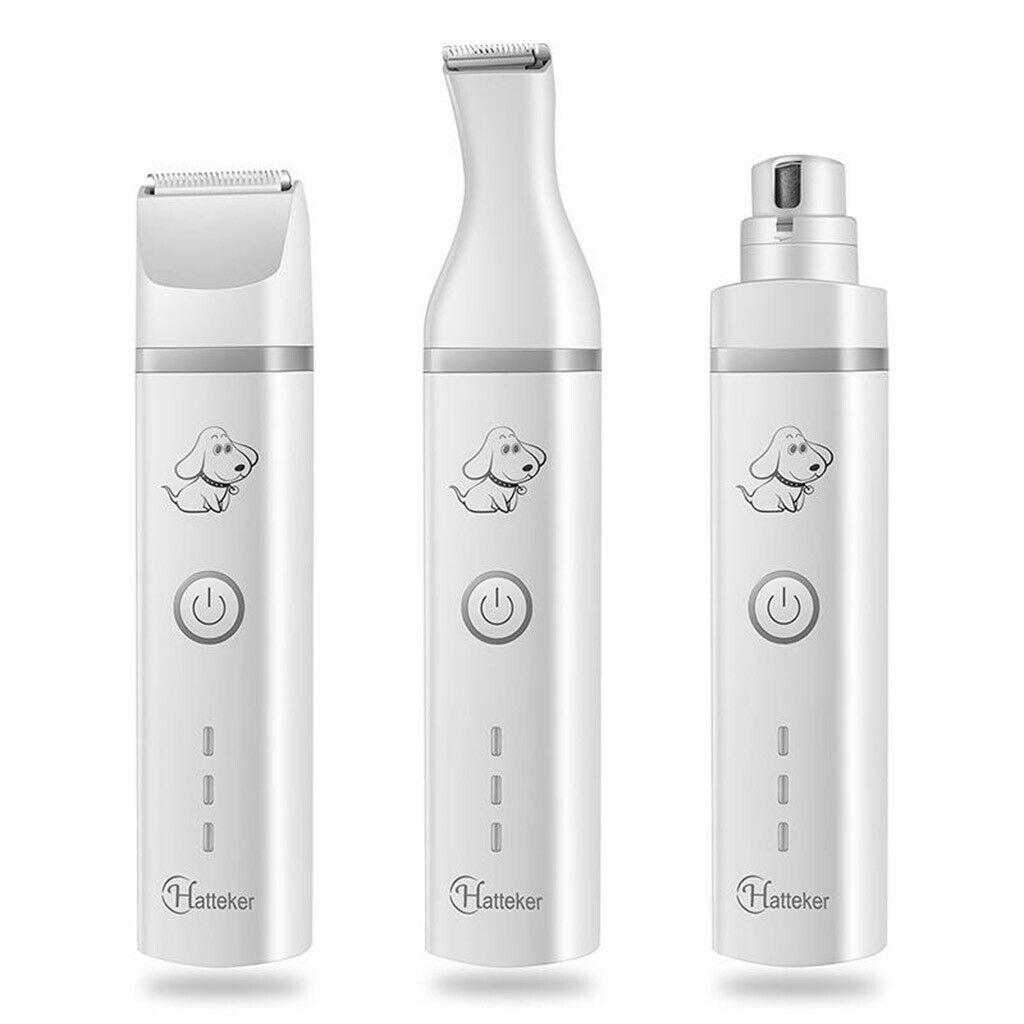 3 In 1 Puppy Shaver Clippers USB Cordless Pet Hair Trimmer Grooming Kit