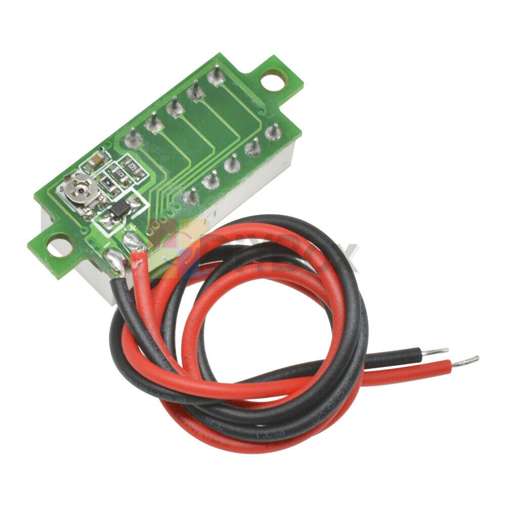 [10PCS] 0.28" Mini 2Wire Voltage Meter Red LED Panel 3-Digital Display Voltmeter