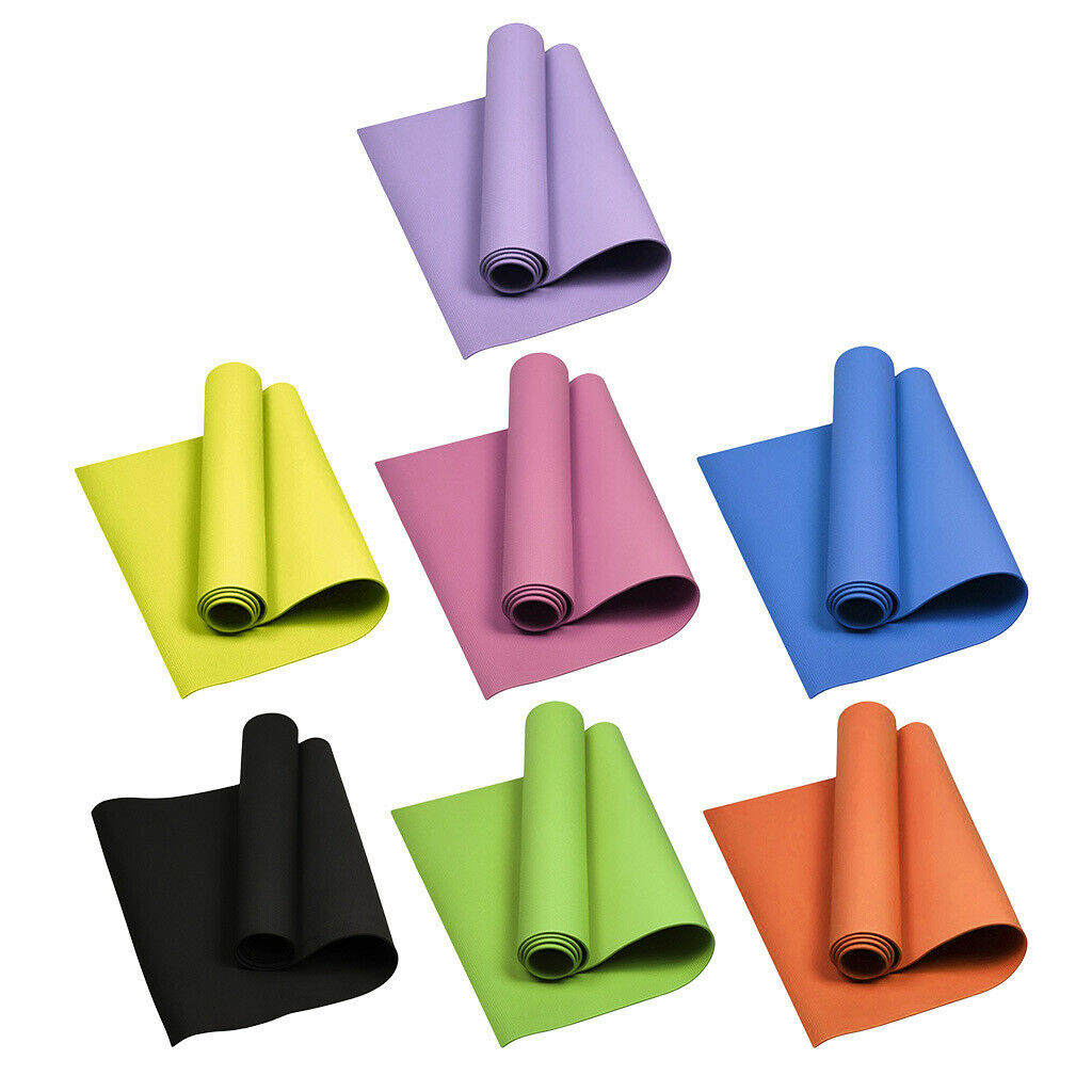 2x EVA Foam Thick Yoga Mat Gym Cushion Pad for Fishing Beach Orange+Purple