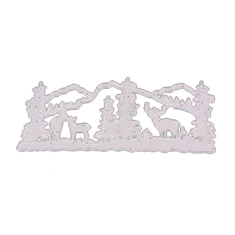 Christmas Elk Metal Cutting Dies Stencil DIY Scrapbooking Album Paper Card Mold
