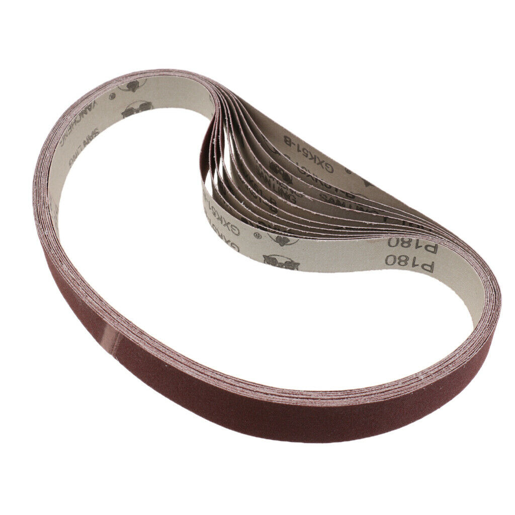 40pcs Sanding Belts 80/120/180/320 for Metal Sanding 25x762mm Abrasive Belts