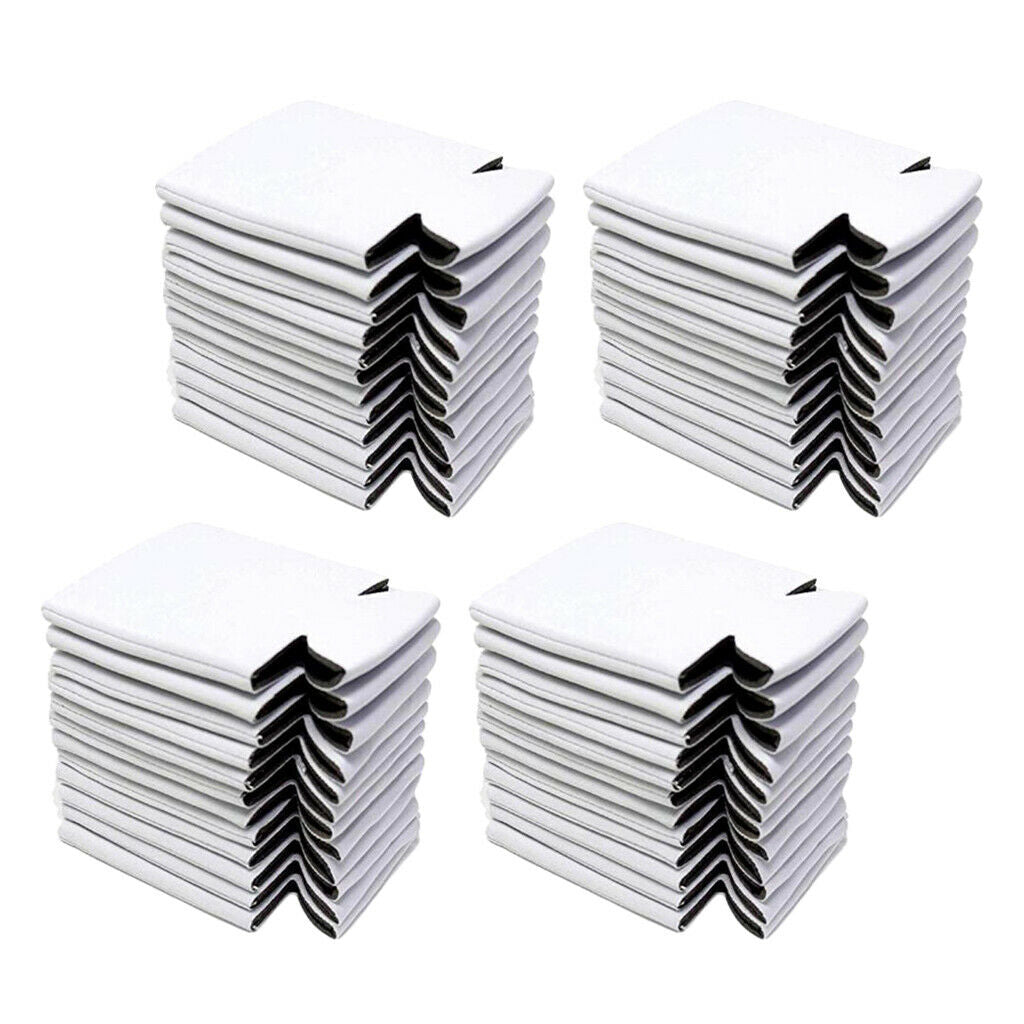 40pcs Blank Neoprene Beer Can Coolers Sleeves Drink Caddies for BBQ Camping