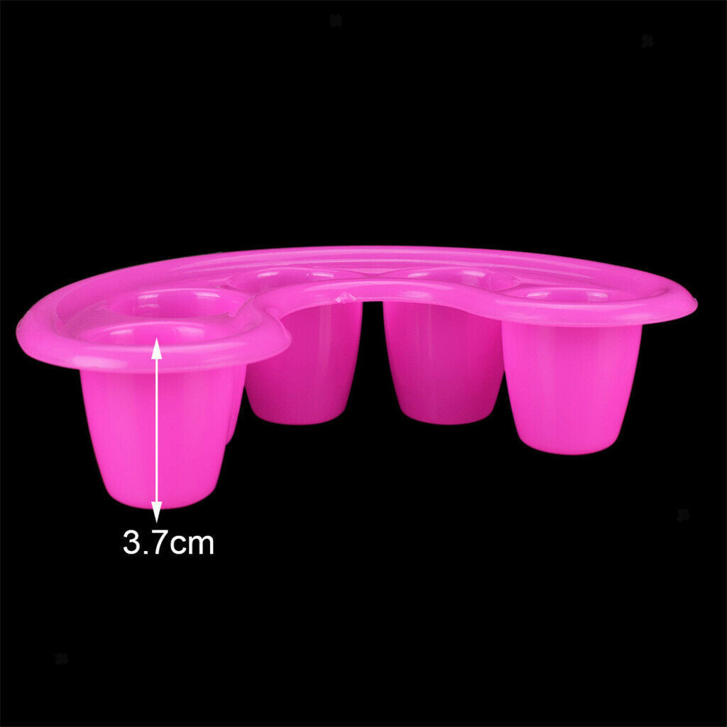 5xNail Art Tips Hand Soak Bowls Tray Treatment Remover Manicure Soaking Tool