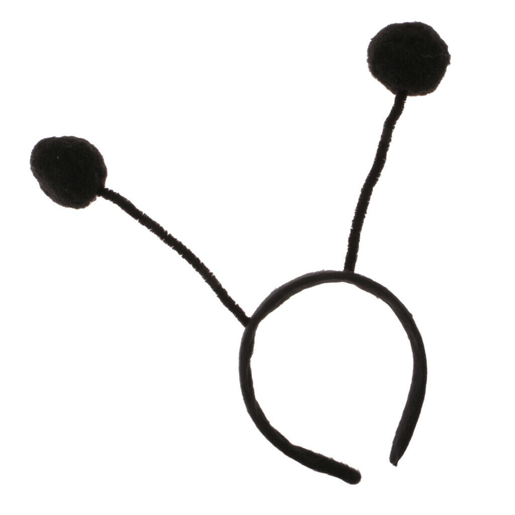2xGirl Insect Bumlebee Ladybug Alien Antenna Headband Party Costume Black