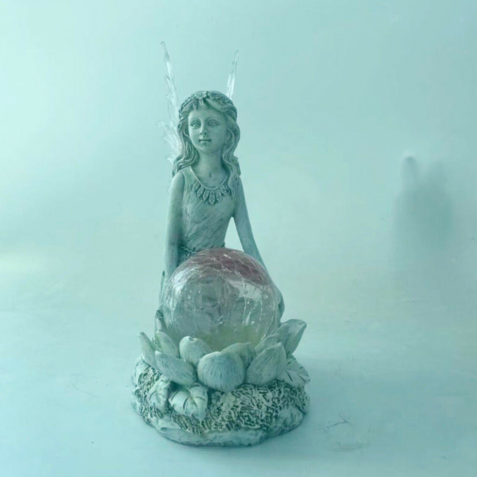 LED Garden Fairy Statue Girl Outdoor Lights for Lawn Yard Porch Housewarming